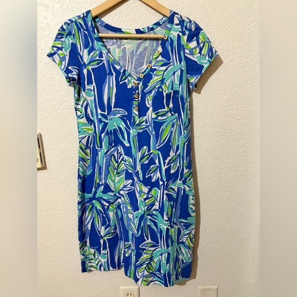 NWOT Lily Pulitzer Palmira V-Neck T-Shirt Dress XS - Picture 9 of 16
